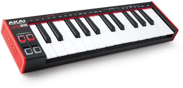 Main image of LPK25 - USB MIDI Keyboard Controller with 25 Responsive Synth Keys for Mac and PC, Arpeggiator and Music Production Software,black