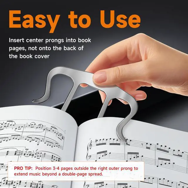 Alt view image 6 of 7 - 17" Dimmable LED Piano Light, 2-in-1 Clamp Base Piano Lamp with Metal Music Book Clip & Flexible Gooseneck, 3 Colors Modes, Adjustable Height & Direction for Grand/Upright/Digital Pianos Black