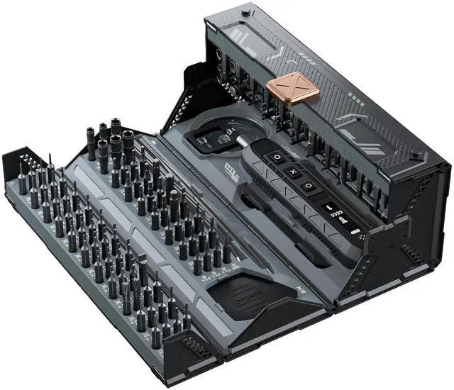 Main image of Small Electric Screwdriver Set,  Smart 3 Torque Cordless Screwdriver Kit, Compact Power Screwdrivers with 160 Precision Bits for Computer, Laptop, iPhone, PS5, Xbox, Watch, Jewelry, Eyeglasses