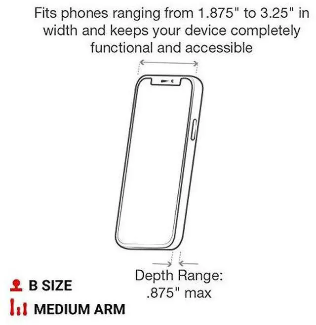 Alt view image 5 of 7 - RAP-HOL-UN7B-201U X-Grip Phone Holder with Composite Double Socket Arm(Medium) Compatible with RAM B Size 1" Ball Components