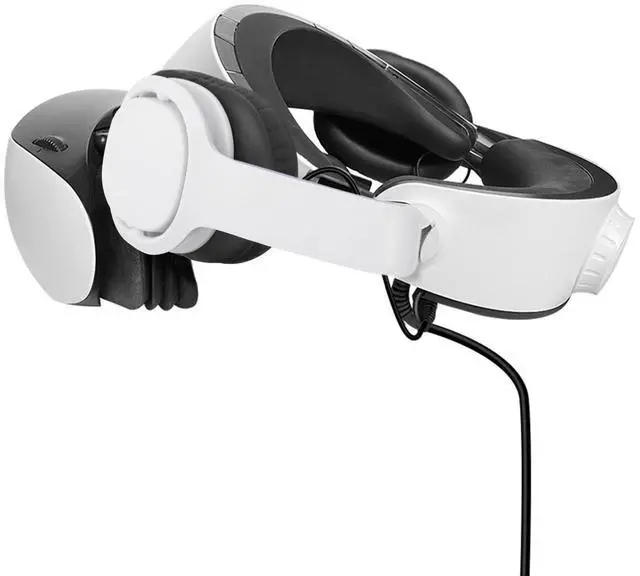 Alt view image 4 of 7 - PH2 Stereo VR Headphones for PS VR 2 | Clip On Design Easy to Install/Remove,Looks Tidy with Cable Router, More Comfortable Than in-Ear Buds,75x90mm Earmuffs,White