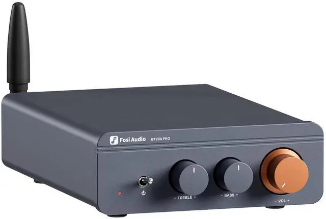 Main image of BT20A Pro Bluetooth 5.0 Amplifier, 300W x2 Wireless Amp, TPA3255 2 Channel Mini Class D Integrated Home Audio Outdoor Stereo Receiver with Bass Treble Control for Passive Speakers