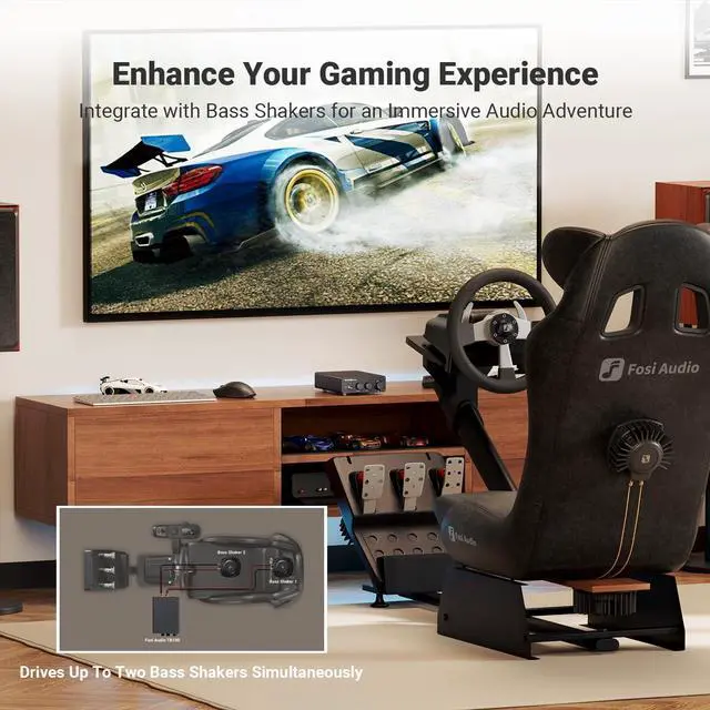 Alt view image 3 of 7 - TB10D 2 Channel Stereo Amplifier, Class D Mini Power Integrated Amplifiers 600W for Passive Speakers/Bass Shaker, Home Audio Component Desktop Amp Receiver TPA3255 with Bass Treble Control