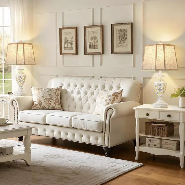 Alt view image 6 of 7 - Lamps for Night Stands Set of 2-23.5" Boho Bedside Lamp with USB A+C and Nightlight - Cream Rustic Carved Resin Farmhouse Table Lamp for Bedrooms, End Tables, Living Room, Bulbs Included