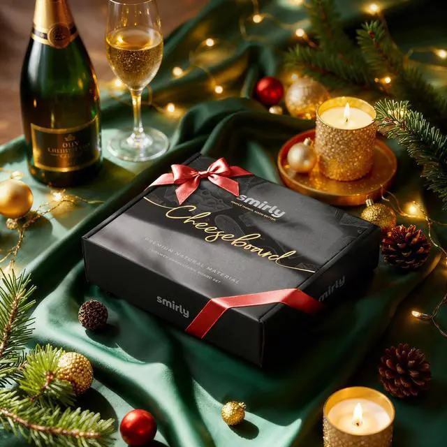 Alt view image 5 of 7 - Charcuterie Boards Set - Large Bamboo Cheese Board Set - House Warming Gifts New Home, Wedding Gift for Couple, Bridal Shower Gift, Birthday Gifts for Women