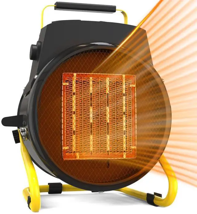 Main image of Outdoor Heaters for Patio-1500W Portable Electric Garage Heater with 2S Fast Heating, Overheat Protection, Thermostat, Space Heaters for Outdoor, Greenhouse, Room, Garage, Tent, Indoor Use