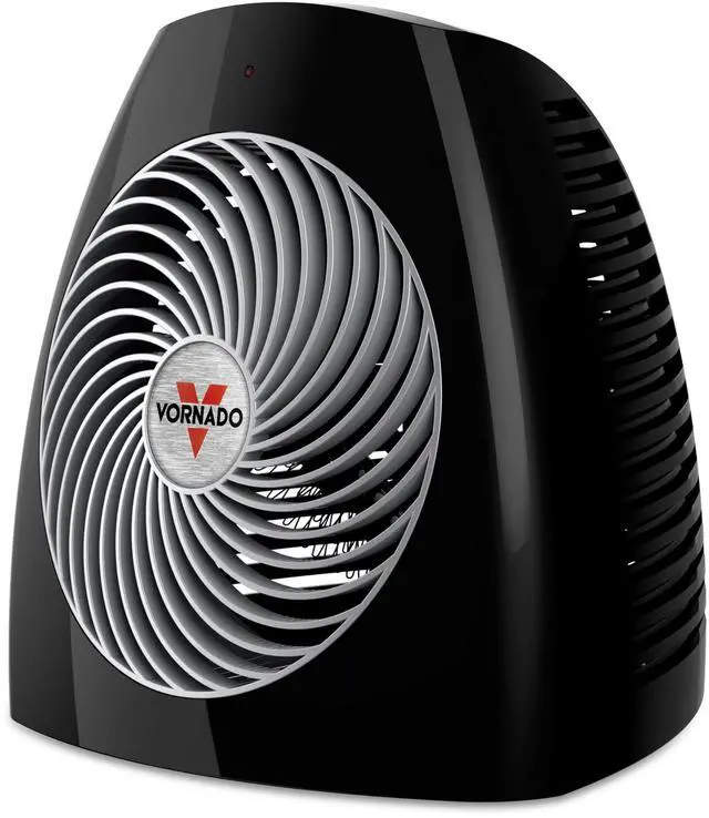 Main image of MVH (2025) Space Heater, 3 Heat Settings, Adjustable Thermostat, Tip-Over Protection, Auto Safety Shut-Off System, Indoor Use, Whole Room Heating, Black