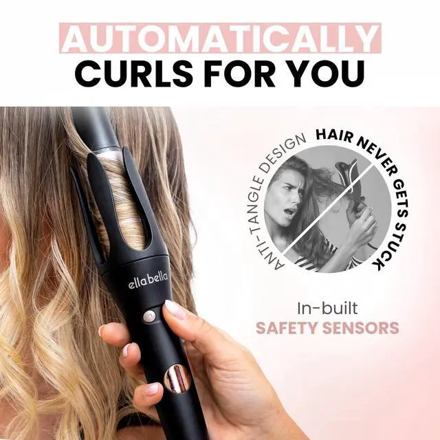 Alt view image 3 of 6 - Automatic Rotating Curling Iron Auto Hair Curlers Easy to Use Digital Display to Accurately Control Temperature Transform Your Look in Seconds Ideal for Longer Hair