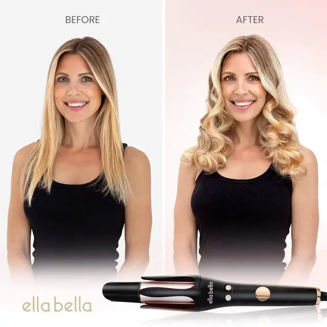 Alt view image 2 of 6 - Automatic Rotating Curling Iron Auto Hair Curlers Easy to Use Digital Display to Accurately Control Temperature Transform Your Look in Seconds Ideal for Longer Hair