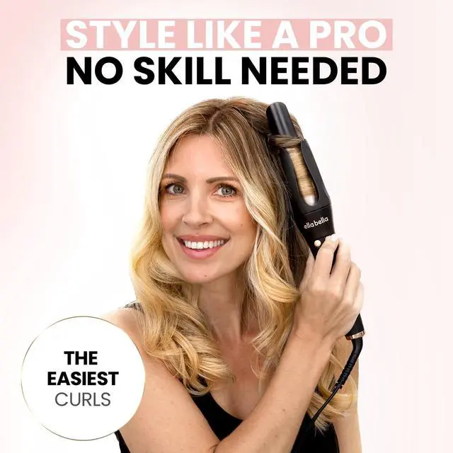 Alt view image 5 of 6 - Automatic Rotating Curling Iron Auto Hair Curlers Easy to Use Digital Display to Accurately Control Temperature Transform Your Look in Seconds Ideal for Longer Hair