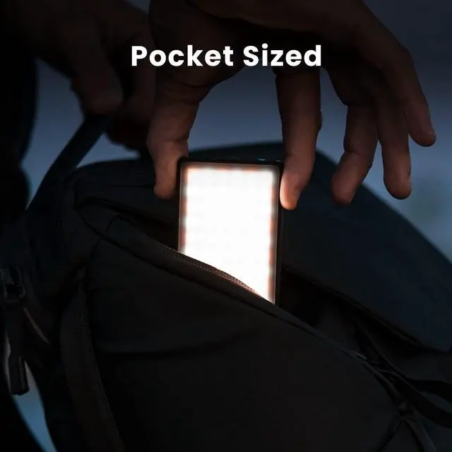 Alt view image 6 of 7 - Bicolor Panel Mini LED Light for Professional DSLR Cameras | Adjustable Panel Mini, LCD Display | Photo and Video Lighting, Long Battery Life | Fits Sony, Nikon, Fuji, Panasonic