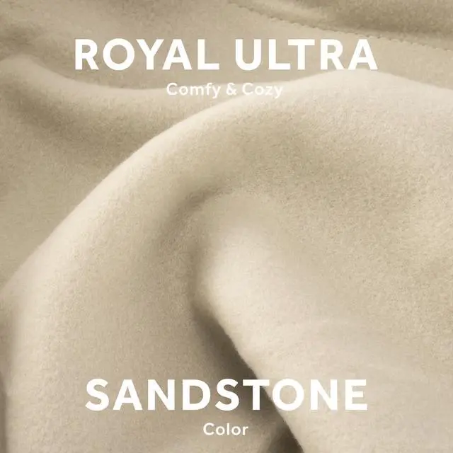 Alt view image 3 of 7 - Royal Ultra Fleece Heated Electric Blanket Queen Size, 90" x 84", 12 Heat Settings, 12-Hour Selectable Auto Shut-Off, Fast Heating, Machine Washable, Warm and Cozy, Pebble