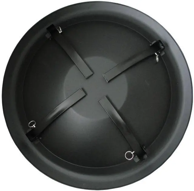 Alt view image 3 of 4 - 60873 Fire Pit Portable Folding Round Steel with Folding Legs Wood Burning Lightweight Included Carrying Bag & Screen Lift Tool - Black - 22"