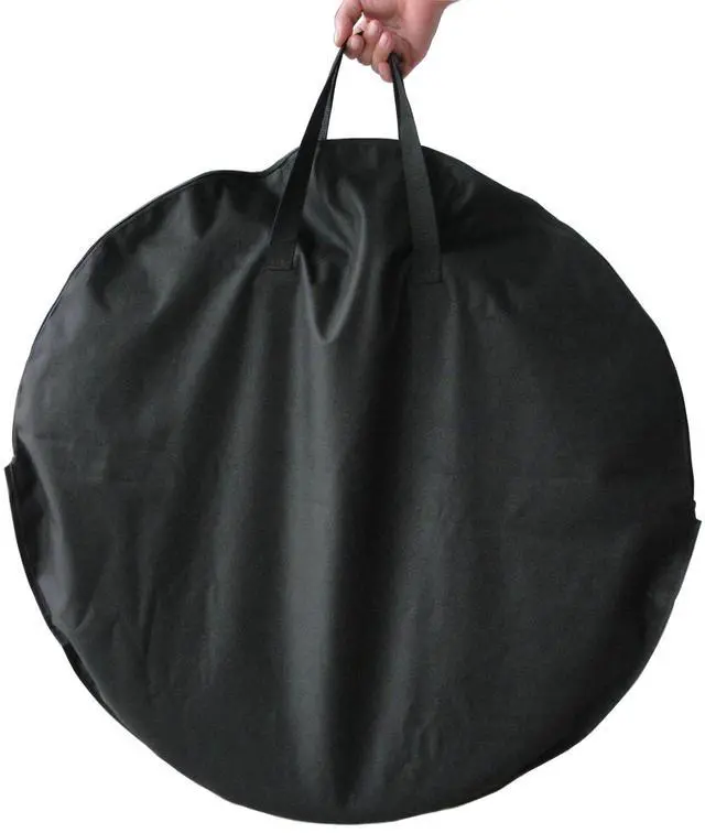 Alt view image 4 of 4 - 60873 Fire Pit Portable Folding Round Steel with Folding Legs Wood Burning Lightweight Included Carrying Bag & Screen Lift Tool - Black - 22"