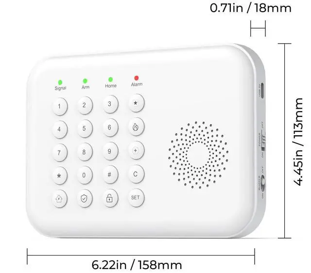Alt view image 5 of 7 - Alarm System for Home Security,WiFi/4G Home Alarm System with DIY,Remote Control App Alert Door Window Sensor Motion Detection No Monthly Fee Compatible with Alexa & Google