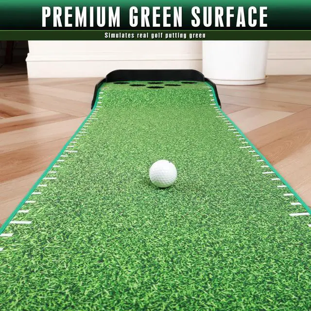 Alt view image 3 of 6 - Golf Putting Green Indoor - Advanced Guides Golf Putting Mat - Enhance Putting Accuracy and Challenge