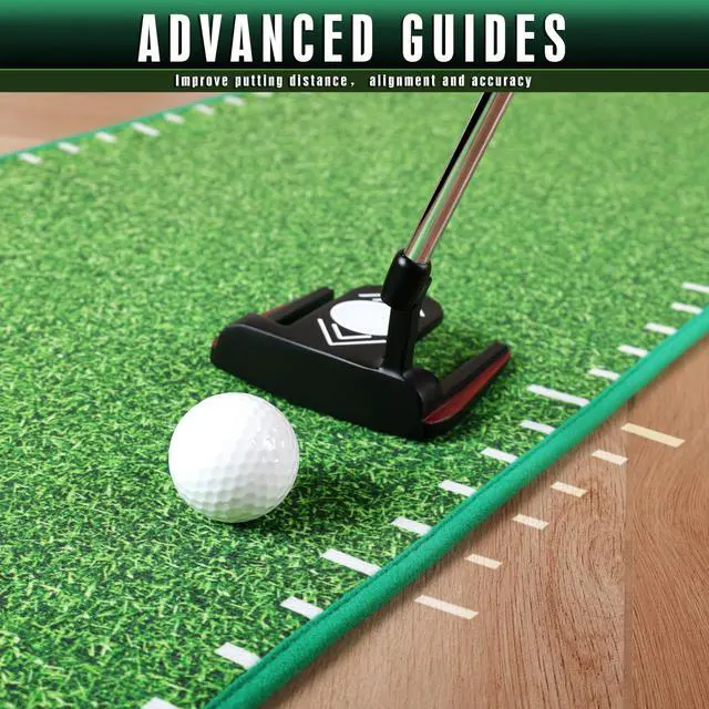 Alt view image 5 of 6 - Golf Putting Green Indoor - Advanced Guides Golf Putting Mat - Enhance Putting Accuracy and Challenge