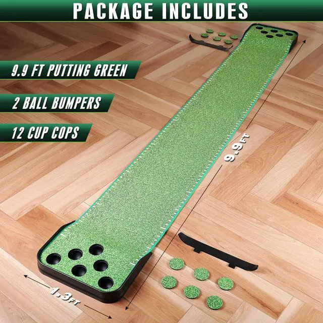 Alt view image 6 of 6 - Golf Putting Green Indoor - Advanced Guides Golf Putting Mat - Enhance Putting Accuracy and Challenge