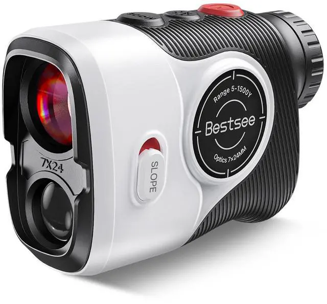 Main image of Golf Rangefinder with Slope & Red Backlight, 1500Yards Laser Range Finder, 0.3s FlagLock Vibration, 7X Magnification, Magnet Stripe, 85% Transmission Lens for Golfing/Hunting, Golf Accessories