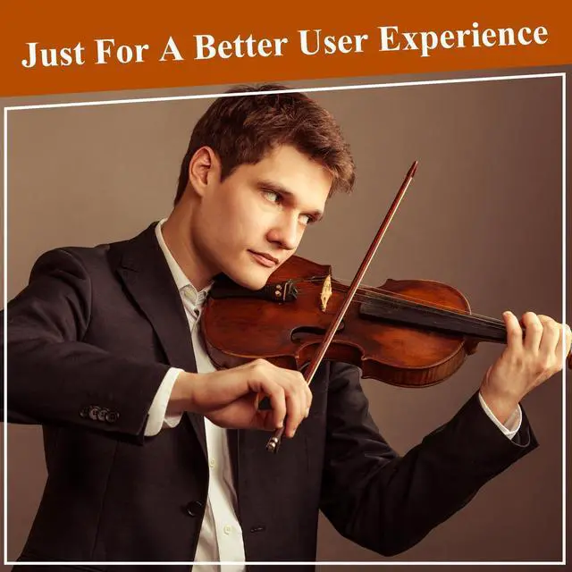 Alt view image 6 of 6 - Violin 4/4 Full Size Kit, Violin Fiddle Set for Beginner Adults Student with Rosewood Bow Extra Strings & Bridge (Entry-level, Full)