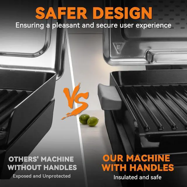 Alt view image 3 of 6 - Smokeless Indoor Grill with Removable Plates, Portable BBQ Grill, Electric Grill Indoor, Indoor Grills Electric Smokeless, Cooking & Grilling Gifts, Recipes Included, Graphite