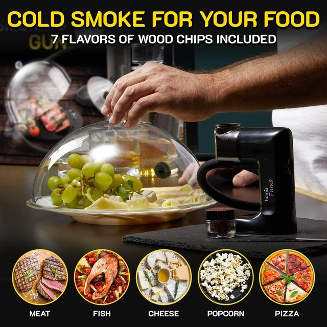Alt view image 2 of 7 - Cocktail Smoker Kit - Whiskey Smoker Kit - Smoke Infuser - Extended Kit, 14 PCS, Smoker Machine with Accessories and Wood Chips - Indoor Smoker - Gift for Men