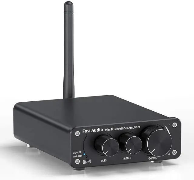 Main image of BT10A Bluetooth 5.0 Stereo Audio Amplifier Receiver 2 Channel Class D Mini Hi-Fi Integrated Amp for Home Passive Speakers 50W x 2 TPA3116