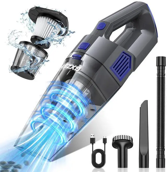 Main image of Handheld Vacuum Cordless, 15000PA Strong Suction Hand Held Car Vacuum Cleaner Rechargeable, Portable Hand Vacuum with Multi-Nozzles & Washable Filter for Home Office, Car, Pets