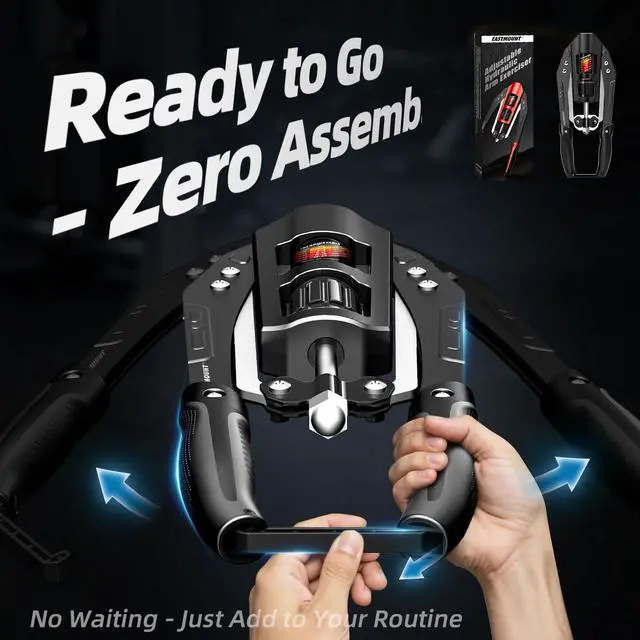 Alt view image 6 of 7 - Twister Arm Exerciser - Adjustable 22-440lbs Hydraulic Power Twister, Home Chest Expander, Shoulder Muscle Training Fitness Equipment, Arm Enhanced Exercise Strengthener (FullBlack)