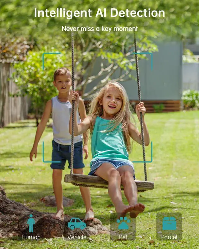 Alt view image 6 of 7 - Solar Security Cameras Wireless Outdoor, 360° View Outdoor Camera Wireless Solar Powered,2.4G WiFi2K/3MP Color Night Vision,2-Way Talk, PIR Motion Alert, Cloud Storage, Work with Alexa