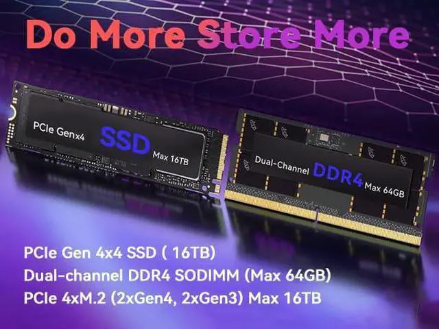 Alt view image 7 of 7 - BRENUC11BTMi7 Mini pc gaming , i7-11700B 4.9GHz,Discrete GPU Ready (PCIe4.0 x16 slot 12"),4K Gaming, 32GB RAM 1TB SSD, Triple 4K Display, WiFi 6E & 2.5G LAN,for Serious Streaming & Work