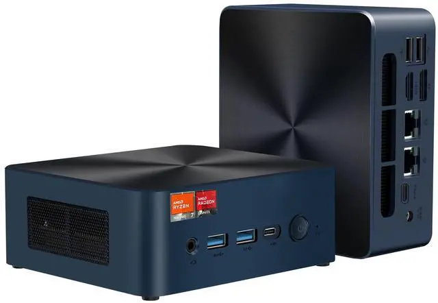 Main image of BRENUC Mini PC Gaming,BREN7P AMD Ryzen 7 7840HS 5.1GHz Dual NIC LAN 2.5Gbps Desktop Compute 32GB DDR5 (16GB*2) 1TB PCIe4.0 SSD,USB4.0,Triple 4K Display,HDMI,DP,USB-C,WIFI 6 BT5.2,Multitasking
