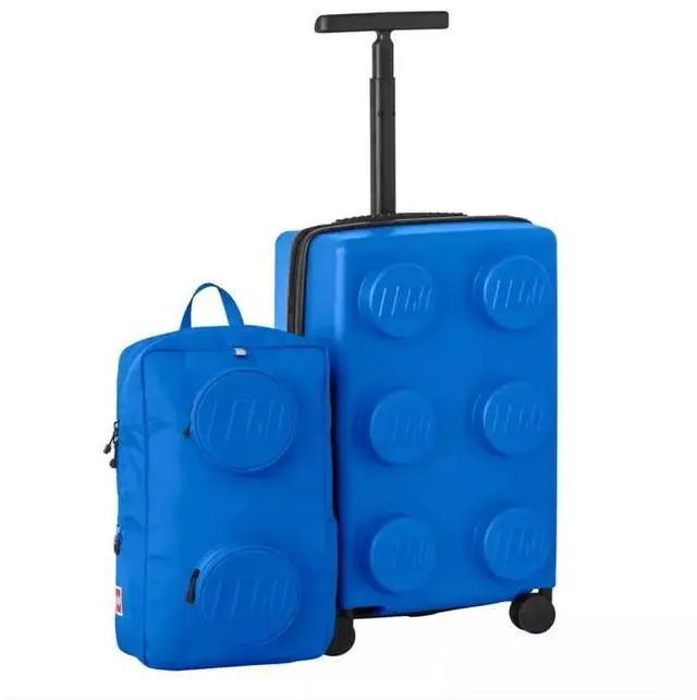 Main image of LEGO Travel Luggage Suitcase 35L Carry-On + Backpack Set BLUE