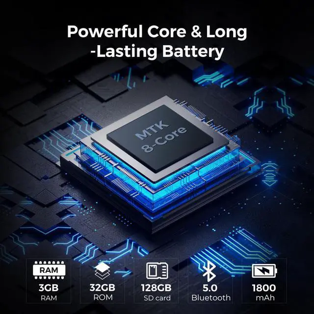 Alt view image 4 of 7 - 160GB MP3 Player with Bluetooth and WiFi, MP3 Player with Spotify, Spotify Kids, Pandora, Play Store, Parental Manager App, Calm, 4" HD Full Touch Screen MP4 Music Player for Kids (Black)