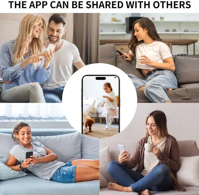 Alt view image 7 of 7 - 2.4G/5G WiFi Security Camera, 4K Body Camera Charger, Nanny Cam with 160° Wide Angle, Night Version, Motion Detection, Mini Cameras for Home Security