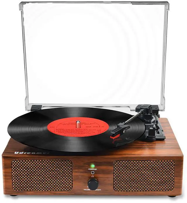Main image of Vinyl Record Player Wireless Turntable with Built-in Speakers and USB Belt-Driven Vintage Phonograph Record Player 3 Speed for Entertainment and Home Decoration