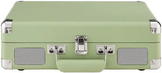 Alt view image 6 of 6 - CR8005F-MT Cruiser Plus Vintage 3-Speed Bluetooth in/Out Suitcase Vinyl Record Player Turntable, Mint