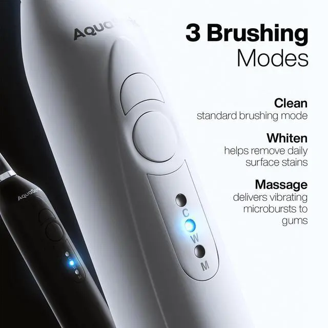 Alt view image 4 of 5 - Duo - Dual Handle Ultra Whitening 40,000 VPM Wireless Charging Electric ToothBrushes - 3 Modes with Smart Timers - 10 Dupont Brush Heads & 2 Travel Cases Included