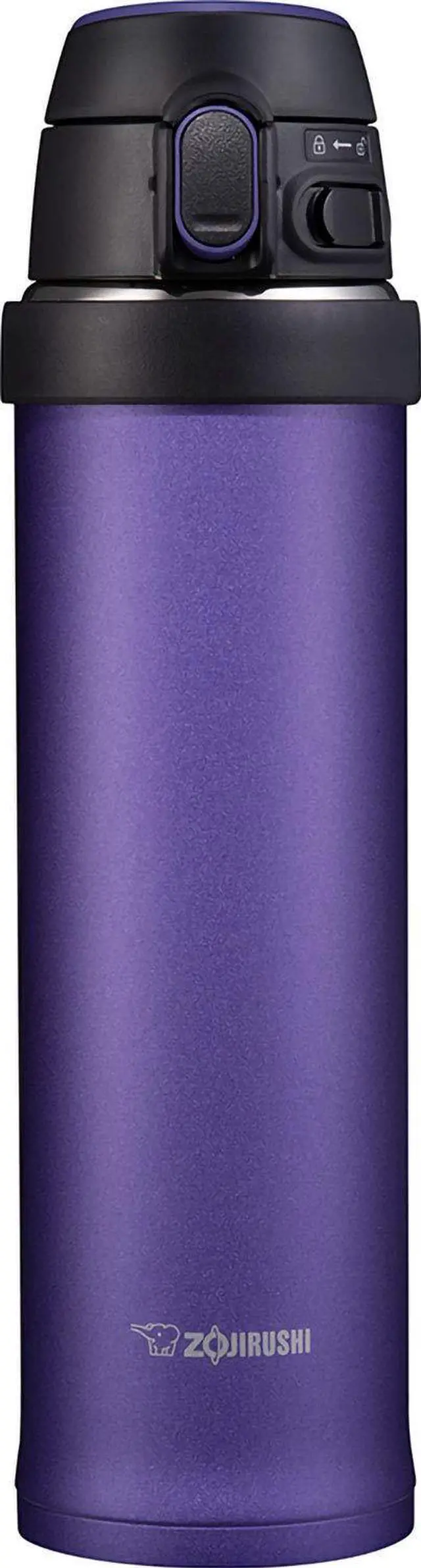 Alt view image 2 of 3 - SM-QHE48VK, Flip-and-Go Stainless Mug, 16-Ounce, Purple Dusk