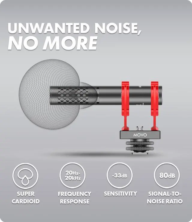 Alt view image 3 of 5 - X1-Mini Video Shotgun Mic for Camera - Supercardioid 3.5mm/USB-C Analog/Digital Camera Microphone for DSLR, iPhone and Android Smartphones, Computers - Compatible with Canon EOS, Nikon, Sony