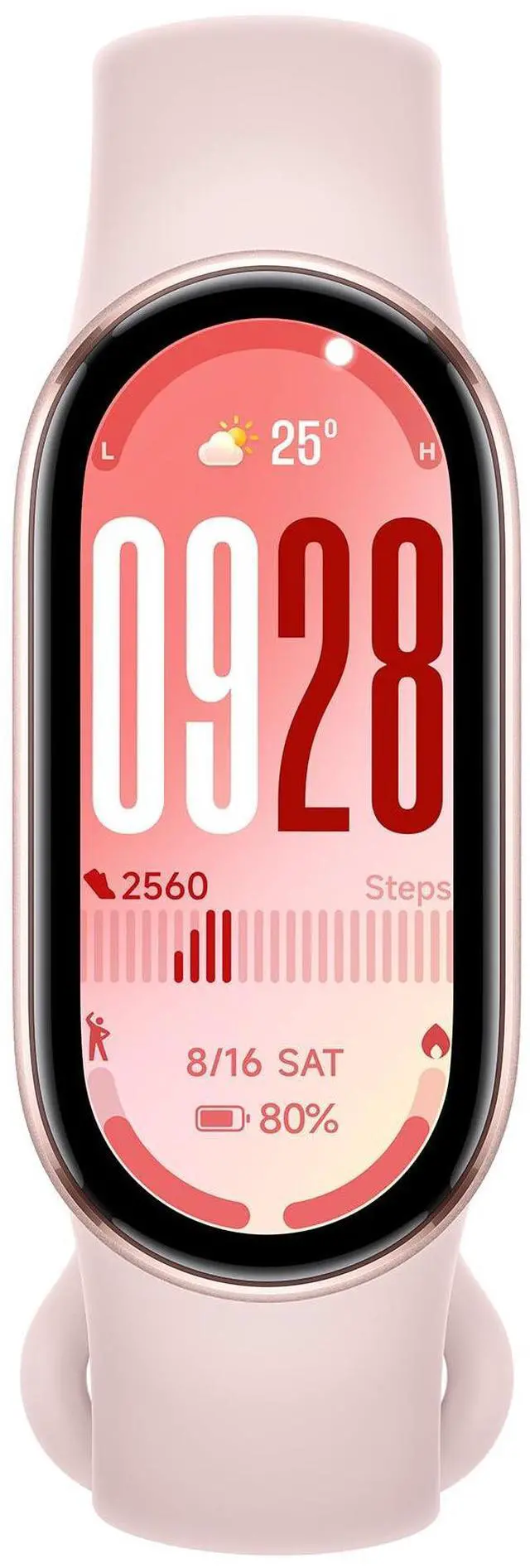 Alt view image 3 of 5 - Mi Smart Band 10 (2025) Global Version - 1.72" AMOLED Display | 21 Days Battery Life | Touchscreen, Multi-Sport Tracker, Activity Tracker, Heart Rate Monitor | BT5.4 - (Mystic Rose)