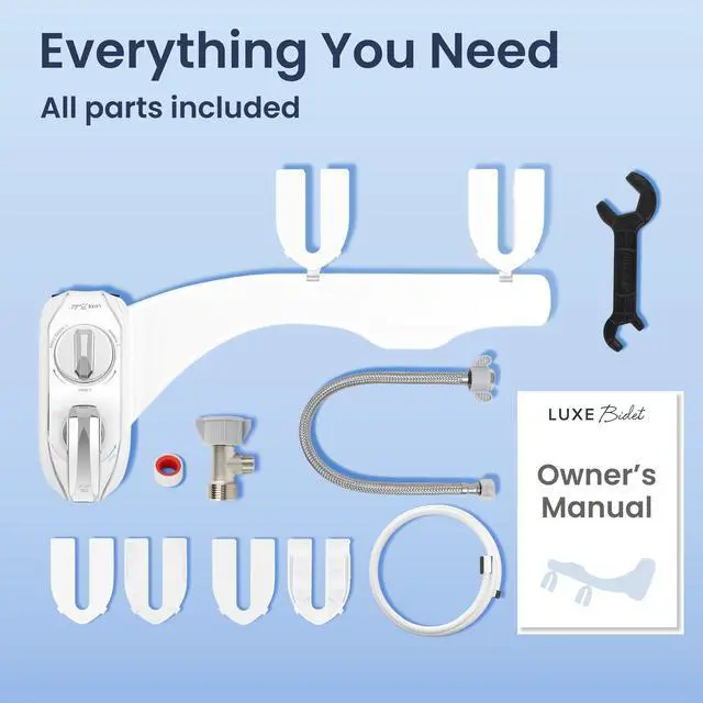 Alt view image 7 of 7 - NEO 320 Plus - Warm Water, Dual Nozzle, Non-Electric Bidet Attachment for Toilet Seat, Patented Slide-In Install, 360° Self-Clean, EZ-Lift to Clean, Feminine & Rear Wash (Chrome)