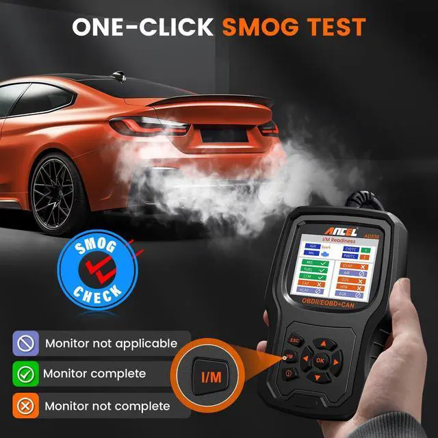Alt view image 7 of 7 - AD530 OBD2 Scanner Diagnostic Tool, Universal Check Engine Code Reader with Live Data, Car Diagnostic Tool with Upgraded Battery Tester & All OBD2 Functions for 1996+ Cars, Upgraded AD310