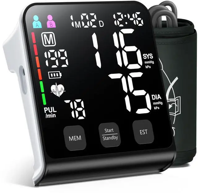 Main image of Upper Arm Electronic Blood Pressure Monitor (U80 Series) -Automatic Upper Arm Blood Pressure Monitor,Wide-Range Cuff, Large LED Backlit Display,Accurate Automatic Digital BP Monitor