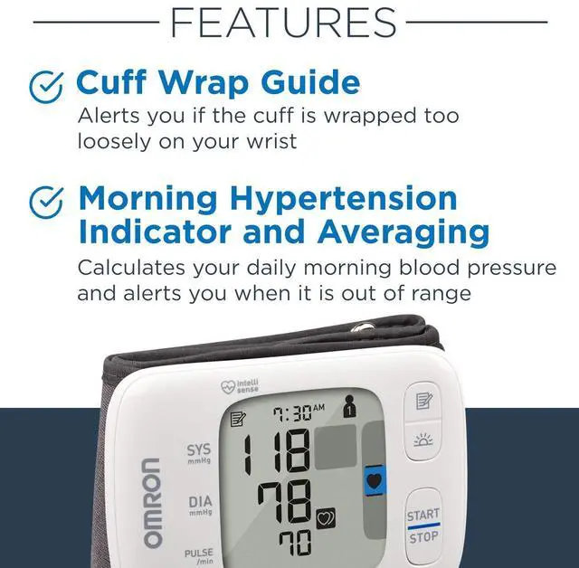Alt view image 2 of 5 - Gold Wireless Wrist Blood Pressure Monitor for Home Use - #1 Doctor & Pharmacist Recommended Brand - Clinically Validated - Connect App