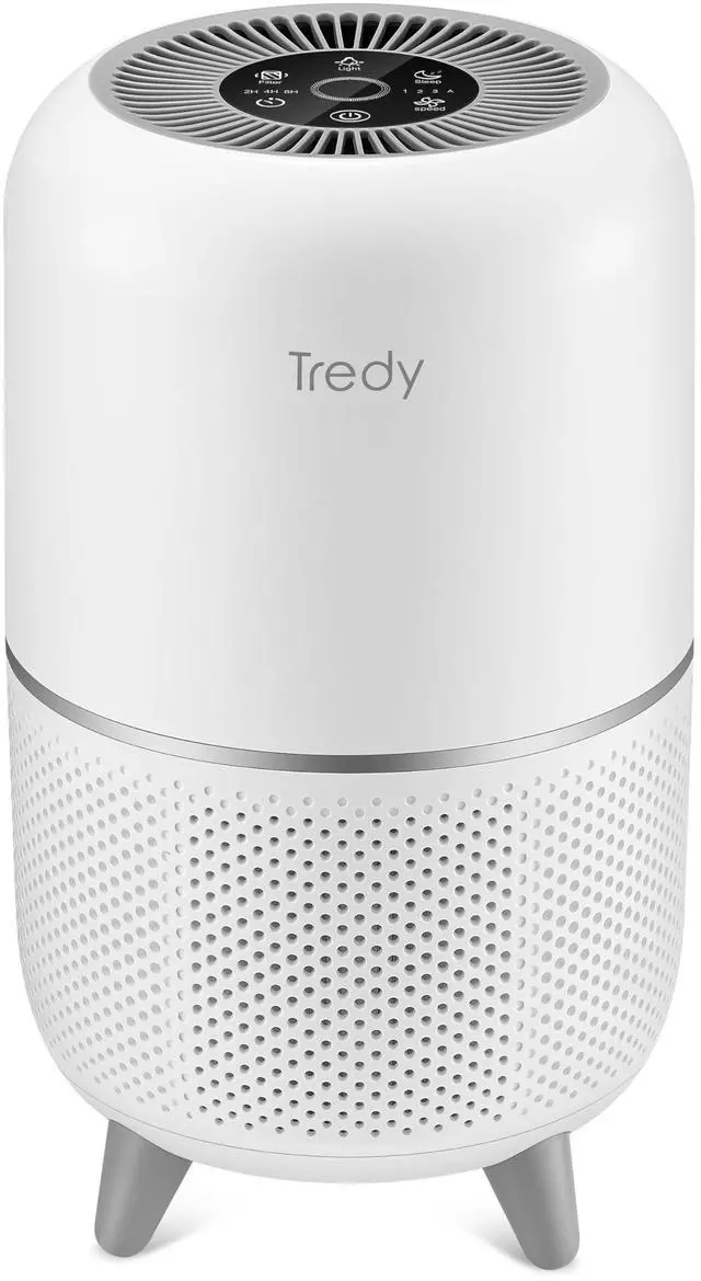 HEPA Air Purifier for Home 200 Sq.ft Large Room with Air Quality Sensor, Filters The Air, Removes Allergies/Molds/Dust/Smoke/Odor/Pollen/Pets Dander and Other Particles