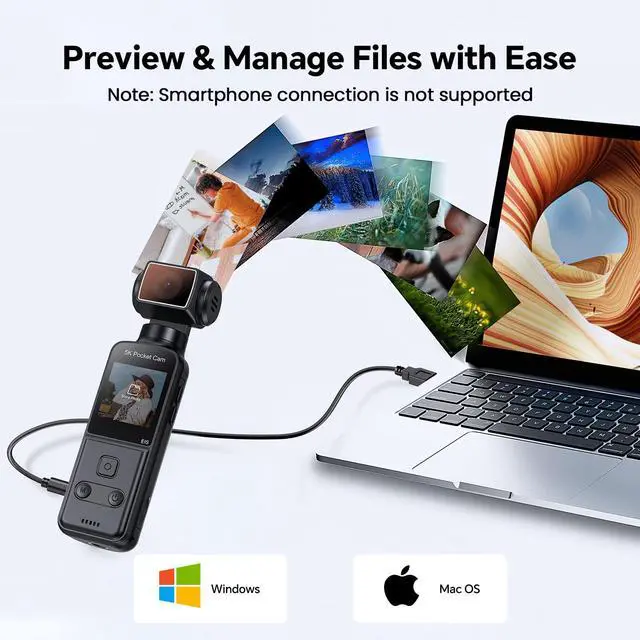 Alt view image 6 of 7 - 5K Body Camera with Audio, 270° Rotating Lens, External Mic, and EIS Stabilization 4K/60FPS Z14 Vlogging Camera for Daily Recording and Personal Record (128GB)