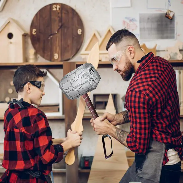 Alt view image 5 of 7 - 28 Piece Hammer Tool Box, Multifunctional Thor Hammer Tool kit, Home Tool Set, Hand Tools, Novelty Unique Holiday Gift for Men,Thor's Fans