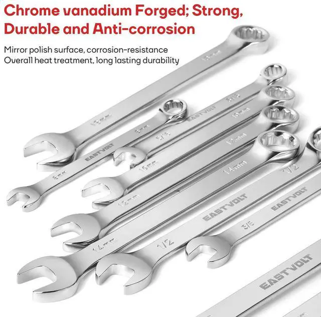 Alt view image 5 of 7 - 248 Pieces Mechanics Tool Set, General Purpose Mixed Sockets and Wrenches, Hand Tool Set Auto Repair Tool Kit with Storage Case (EVHT24801)