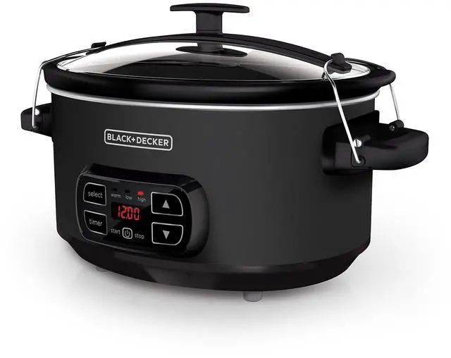 Main image of 7-Quart Slow Cooker, SCD4007, Chalkboard Exterior, Locking Lid, 3 Heat Settings, Removable Stoneware Crock